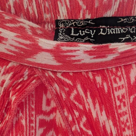 Gauze tribal pattern split skirt culottes L/XL - Picture 3 of 4